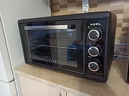 Піч електрична духовка Asel AF5023 чорна
