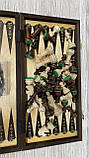 Нарди шашки шахмати дерев’яні ручної роботи 3 в 1, фото 3