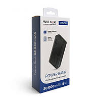 Power Bank WALKER WB-730 30000mAh вихід 3USB_2.1A / QC3.0_22.5W / PD_20W black