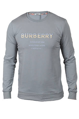 Світшот чоловічий Burberry 23-K-8629 сірий S, фото 1