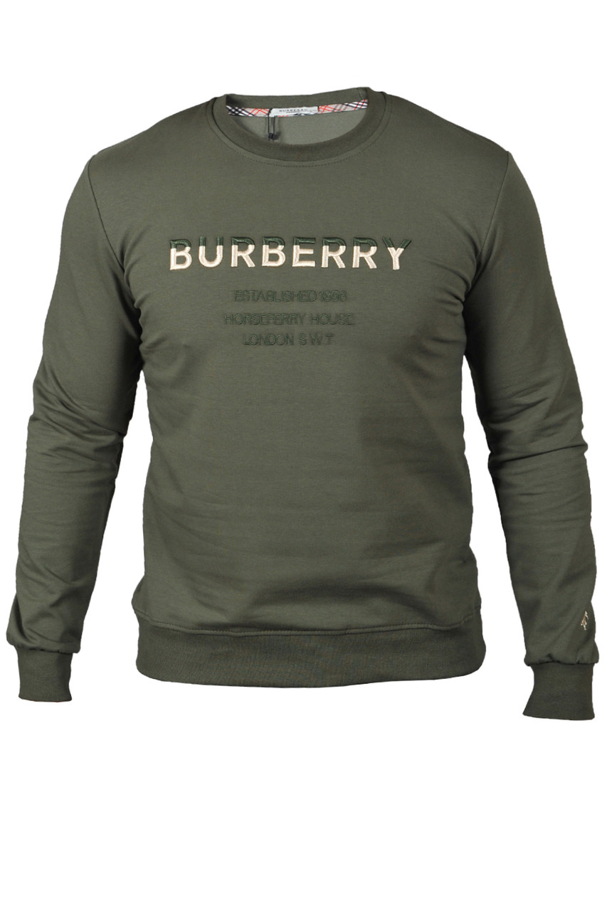 Світшот чоловічий Burberry 23-K-8629 хакі S