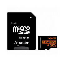 Карта пам'яті microSDXC (UHS-1 U3) Apacer A2 256Gb class 10 V30 (R100MB/s, W80MB/s) (adapter SD)