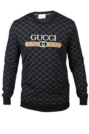 Світшот чоловічий Gucci 24-24K-9411 чорний, фото 1