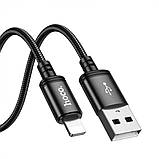 Кабель HOCO X91 Radiance charging data cable for iP(L=3M) Black, фото 4