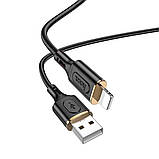 Кабель HOCO X95 Goldentop charging data cable iP Black, фото 4