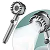 Душова лійка масажна 4в1 Shower Head 360° кнопка вимкнення води, 3 режими, масажні шипи, фото 3