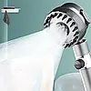 Душова лійка масажна 4в1 Shower Head 360° кнопка вимкнення води, 3 режими, масажні шипи, фото 4