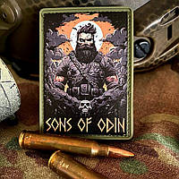 Шеврон резиновый на липучке Sons of Odin пвх