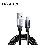 Кабель UGREEN US290 Micro USB 2.0 Cable 1M Metal/Black (UGR-60146), фото 3