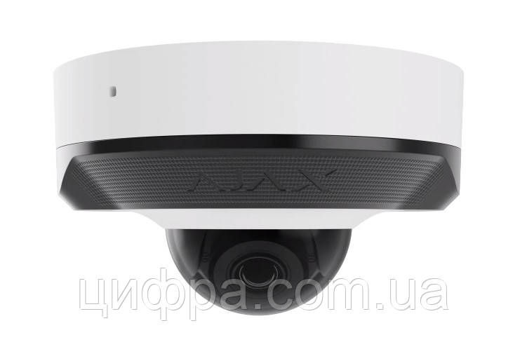 Дротова охоронна IP-камера Ajax DomeCam Mini white (5Mp/2.8mm)