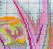 Набір для вишивання за нанесеною на канву схемою "Perfect tulips". AIDA 14CT printed 56*46 см, фото 7