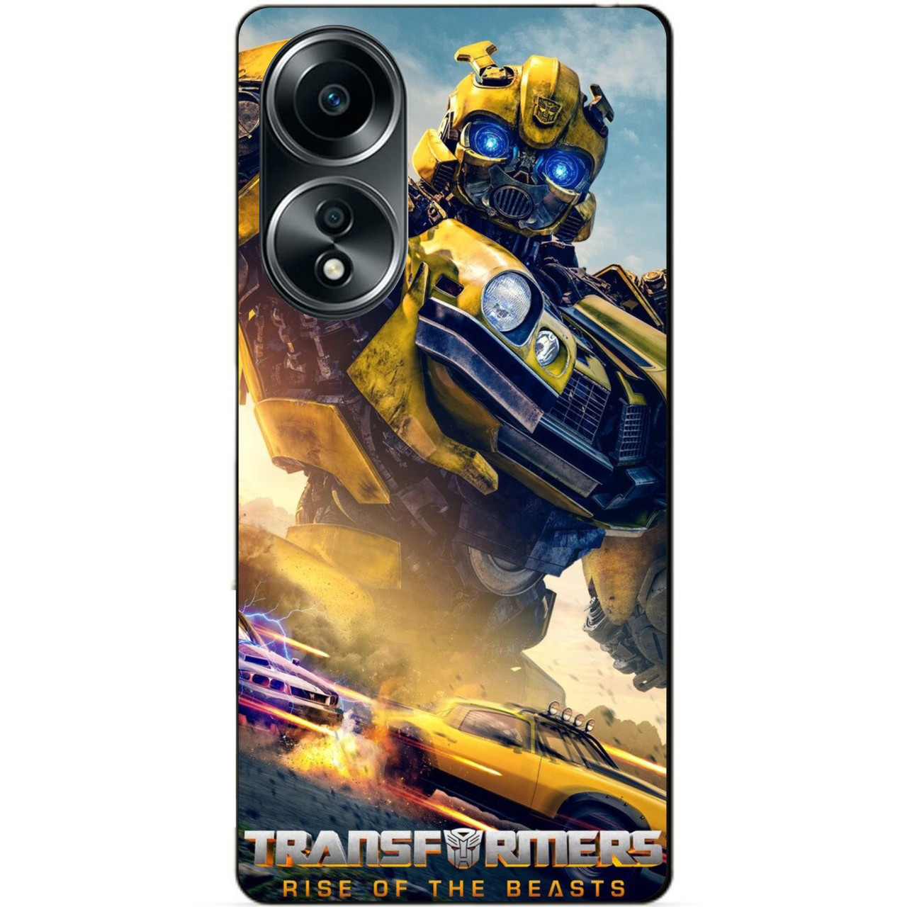 Силіконовий бампер чохол для Oppo A58 з малюнком Bumblebee Бамблі Трансформери Transformers