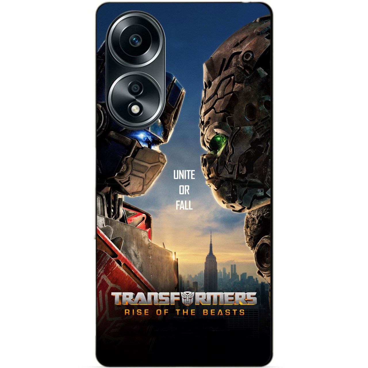 Силіконовий бампер чохол для Oppo A58 Трансформери Transformers Зверобати