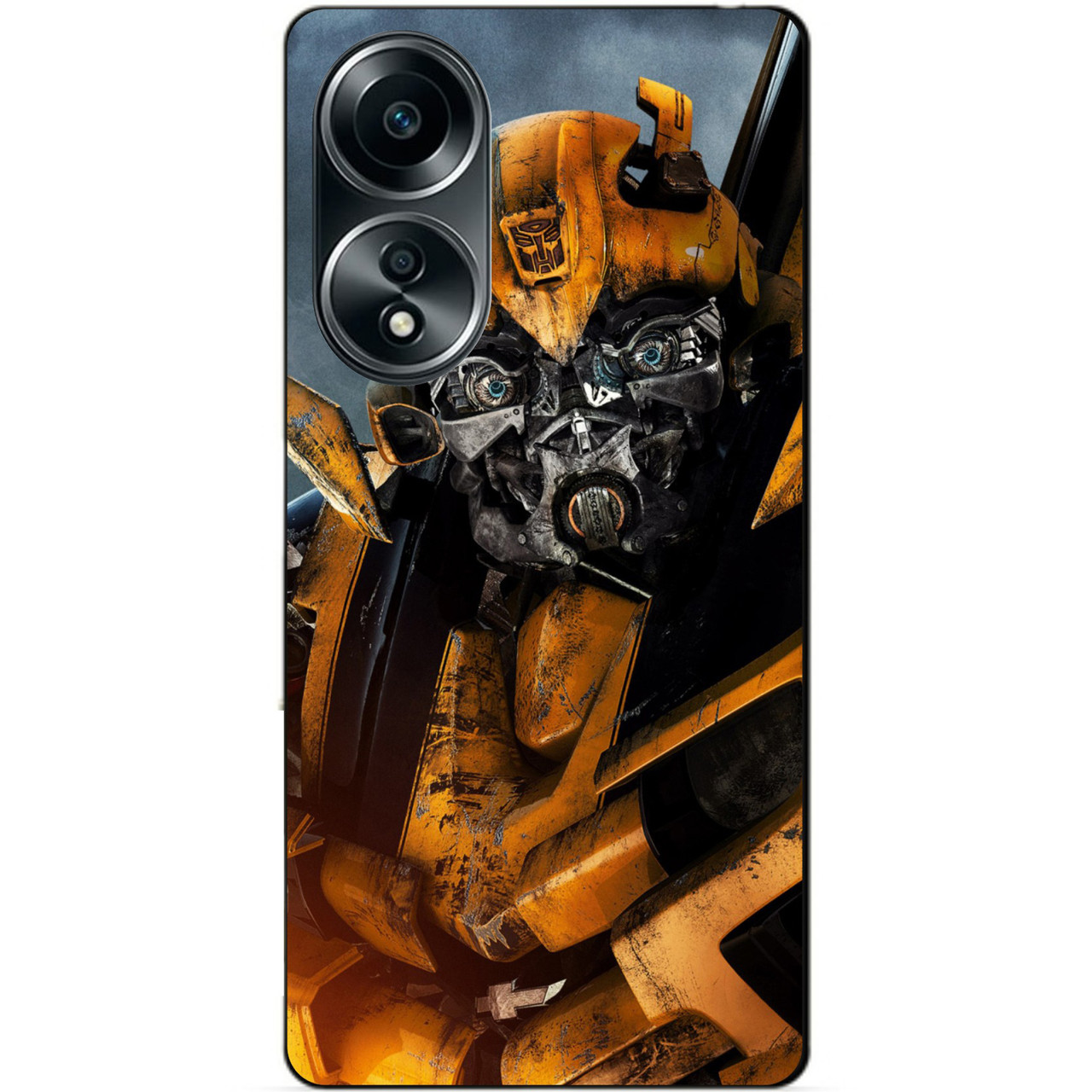 Силіконовий бампер чохол для Oppo A58 з малюнком Бамблі Bumblebee Трансформери Transformers