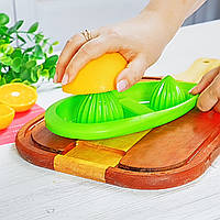 Соковижималка ручна для цитрусових і терка для овочів Зелений