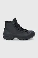 Urbanshop com ua Шкіряні черевики Converse жіночі колір чорний на платформі 171427C.BLACK-BLACK РОЗМІР