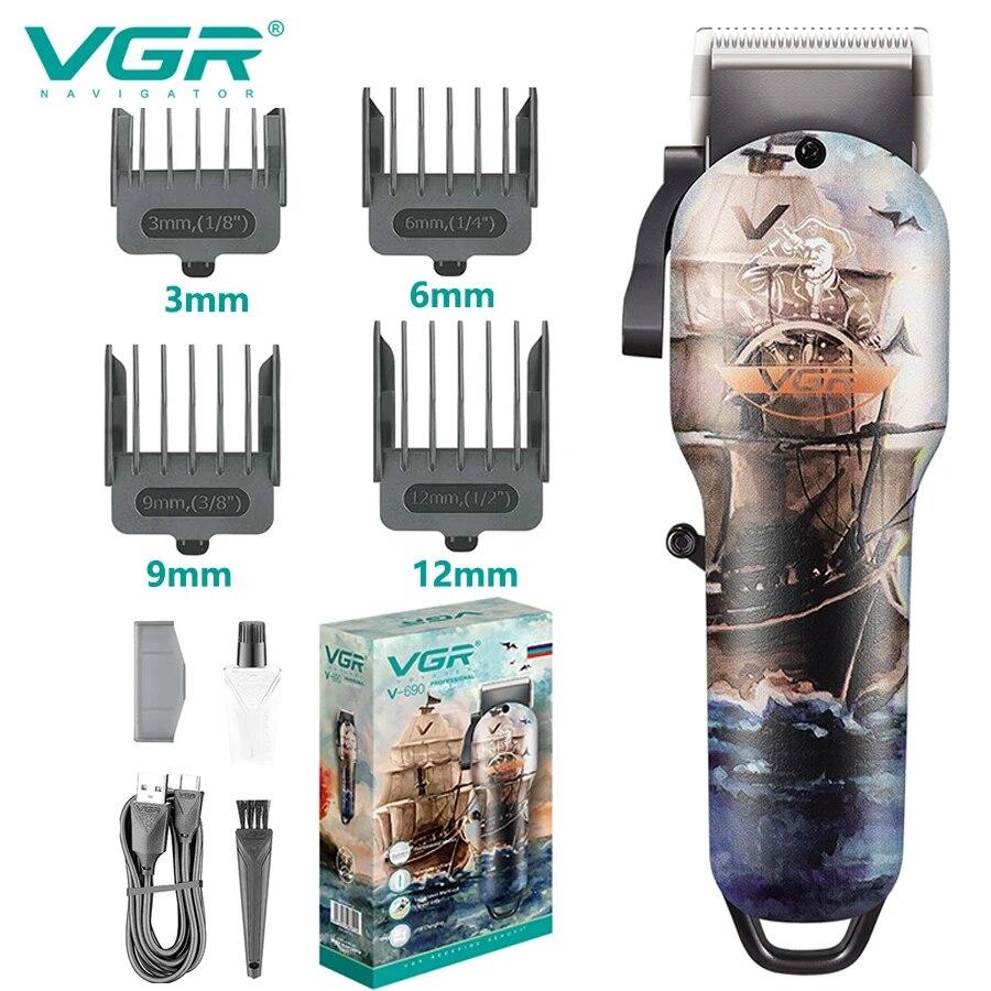 Машинка для стриження волосся акумуляторна VGR V-690, фото 1