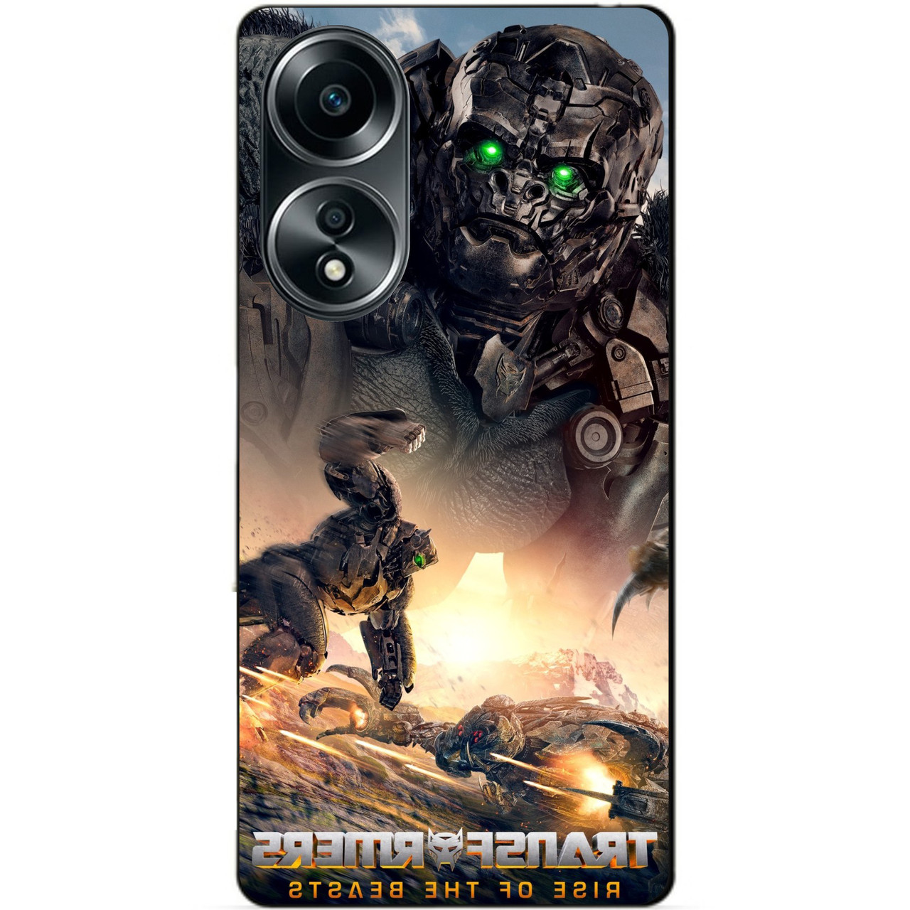 Силіконовий бампер чохол для Oppo A58 Ейплінк Звіробоїти Трансформери Transformers Звероботи