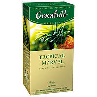 Чай Грінфілд Tropical Marvel зелений китайський з ананасом і імбиром 25 пакетів по 2 г
