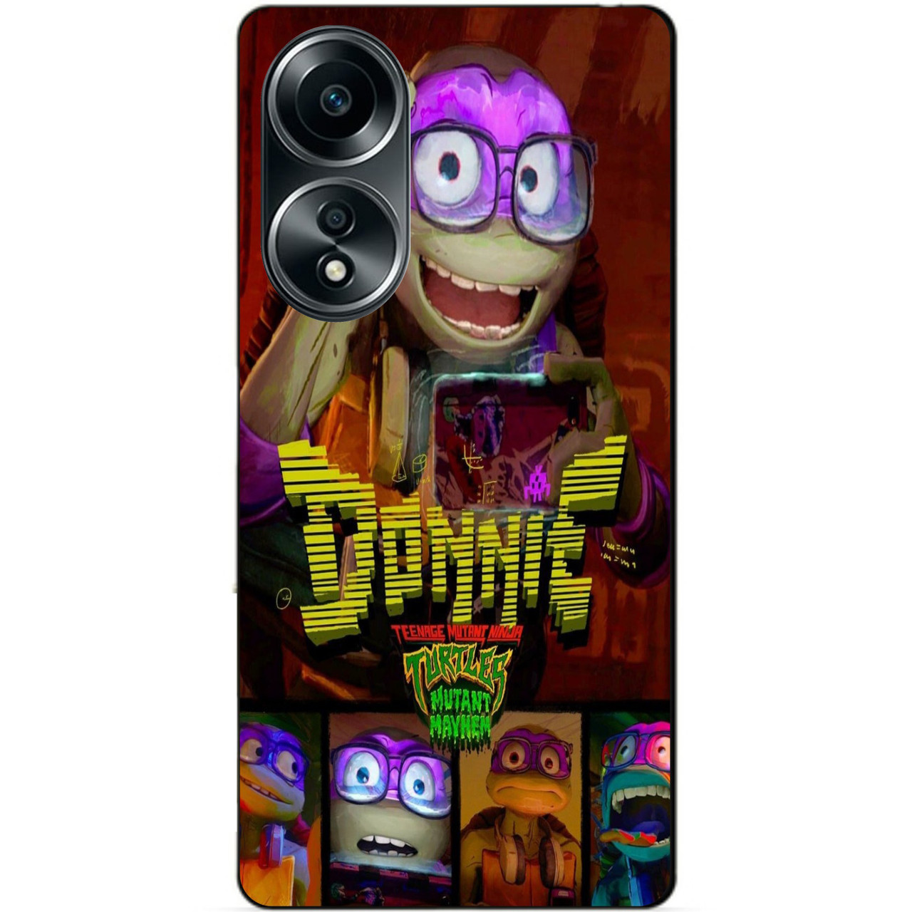 Силіконовий бампер чохол для Oppo A58 з малюнком Донні Donnie Донателло Черепашки ніндзя