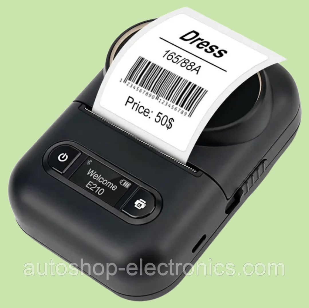 Портативний термопринтер Bluetooth цінників / наклейок / етикеток / бірок (РОСІЙСЬКА МОВА)