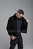 Куртка чоловіча замша натуральна євро-зима з коміром норочка, фото 3