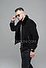 Куртка чоловіча замша натуральна євро-зима з коміром норочка, фото 10