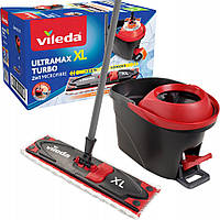 Набор для уборки Ведро 15 литров и плоская швабра 42 см Vileda "Ultramax TURBO XL" (163427)