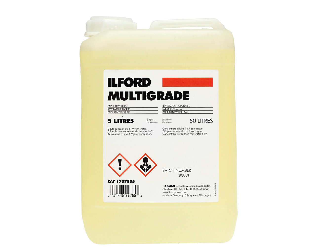Проявник Ilford Multigrade 5 літрів для чорно - білого фотопаперу.