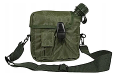 Фляга армійська 1,9 літра з чохлом і ременем MIL-TEC США OLIVE 14510001, фото 2