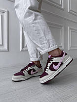 Жіночі Кросівки Nike SB Dunk Low Valentine's Day Bordo / Найк СБ Данк Валентайнс Дей Низькі Бордові з Білим, фото 5