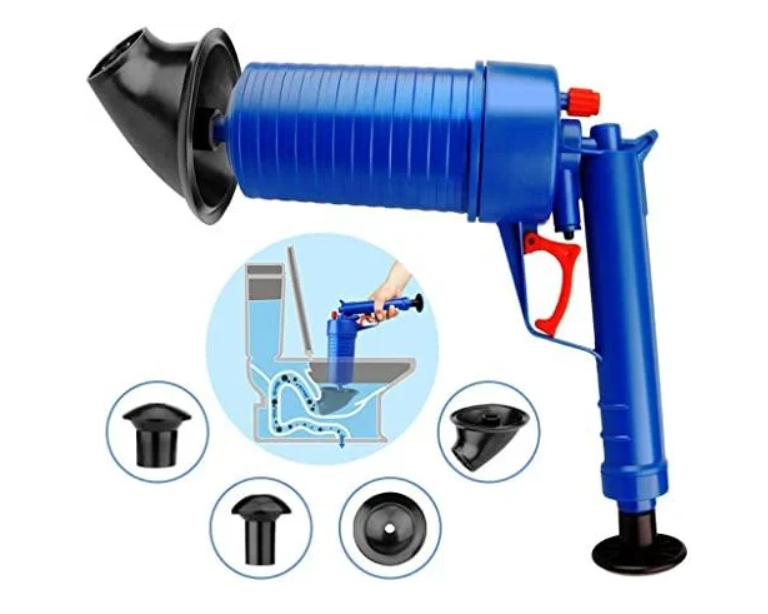 Пневматический вантуз, очиститель канализации высокого давления Toilet dredge GUN BLUE - фото 5 - id-p1995525579