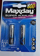 Батарейки “Maxday” C 57144 (20) Alcaline, міні-пальчикові, АAА 1,5V, ЦІНА ЗА 48 ШТУК В БЛОЦІ