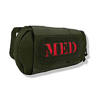 Тактический подсумок медицинский горизонтальный Olive green 30х20х7 см военный,армейский,медицинская сумка