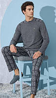 Пижама мужская теплая жаккардовая (штаны,кофта) Sevim Турция XX-54 размер