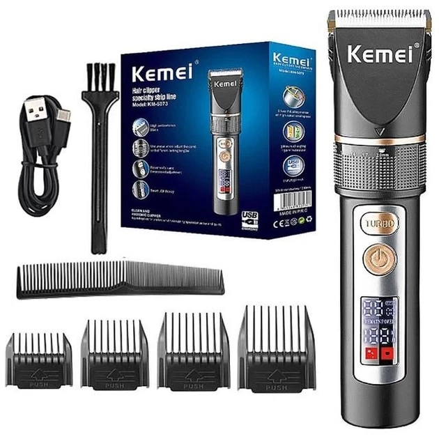 Акумуляторна машинка для стриження волосся Kemei KM-5073