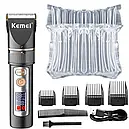 Акумуляторна машинка для стриження волосся Kemei KM-5073, фото 4
