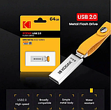 Флешка 64 Гб металева USB 2.0 флешнакопичувач Kodak K122 64 Gb, фото 2