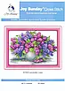 Набір для вишивання за нанесеною на канву схемою  "Lavender vase". AIDA 14CT printed , 45*34 см, фото 3