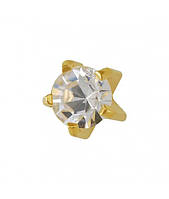 Сережки-голки для проколу вух Studex крапан М-100 Цирконій