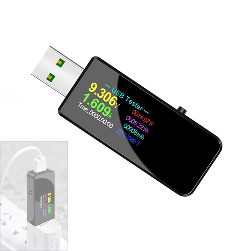 USB тестер 13-в-1 Atorch U96P, 180 Вт, 32 В, 6.5 А, мАч, Вт, Втч, D+ D-