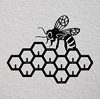 Ключниця металева Соти з бджолою
