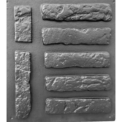 Форма для декоративного каменю №26. Розміри: 285х65х8 мм, (9 шт/м2)