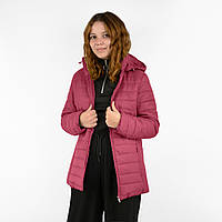 Женская демисезонная стеганая куртка на синтепоне с капюшоном Tovta (Венгрия) Пурпурный XL