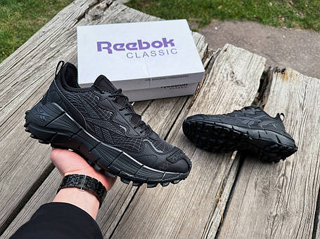Чоловічі термо кросівки Reebok Zig Kinetica Edge 2.5 Gore-Tex чорні водонепроникні, фото 1