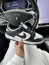 Жіночі Кросівки Nike SB Dunk Low Black White / Найк СБ Данк Низькі Чорні з Білим, фото 3