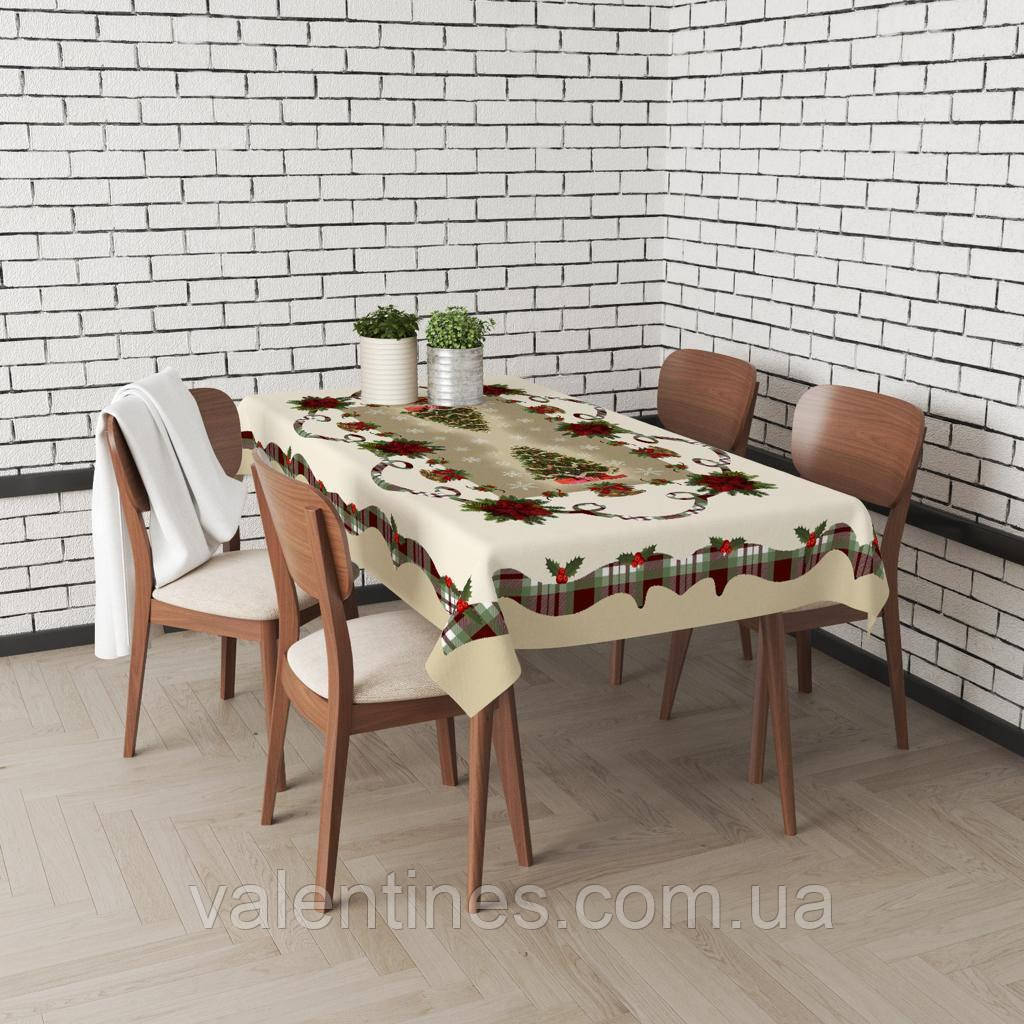 Скатертина Новорічна 160×220 см Туреччина