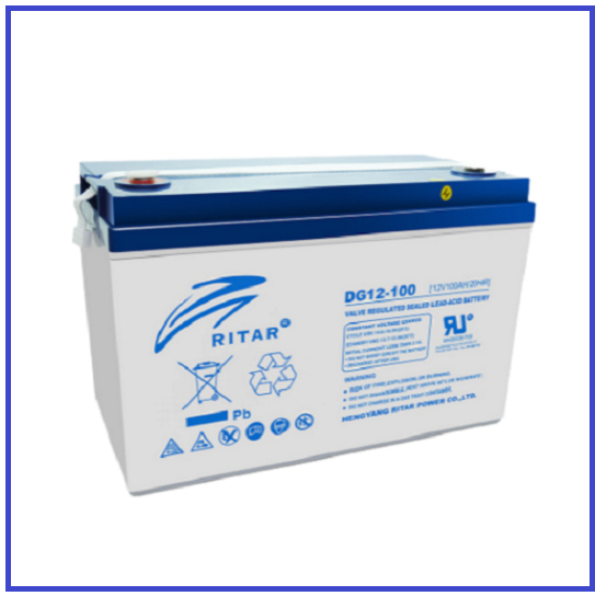 Акумуляторна батарея RITAR GEL DG12-100 12V 100Ah (328х172х215(220)