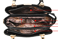 Жіноча сумка на плече з брелоком, класична сумочка для жінок Сірий r_1150