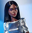 Лялька Барбі Висока Чорна з довгим волоссям Barbie Signature Looks HBX93, фото 4